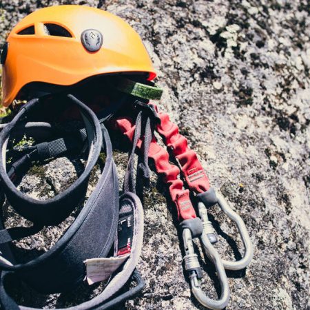 Ein Klettersteigset für Via Ferrata