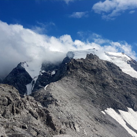 Der Ortler von der Julius Payer Hütte aus gesehen